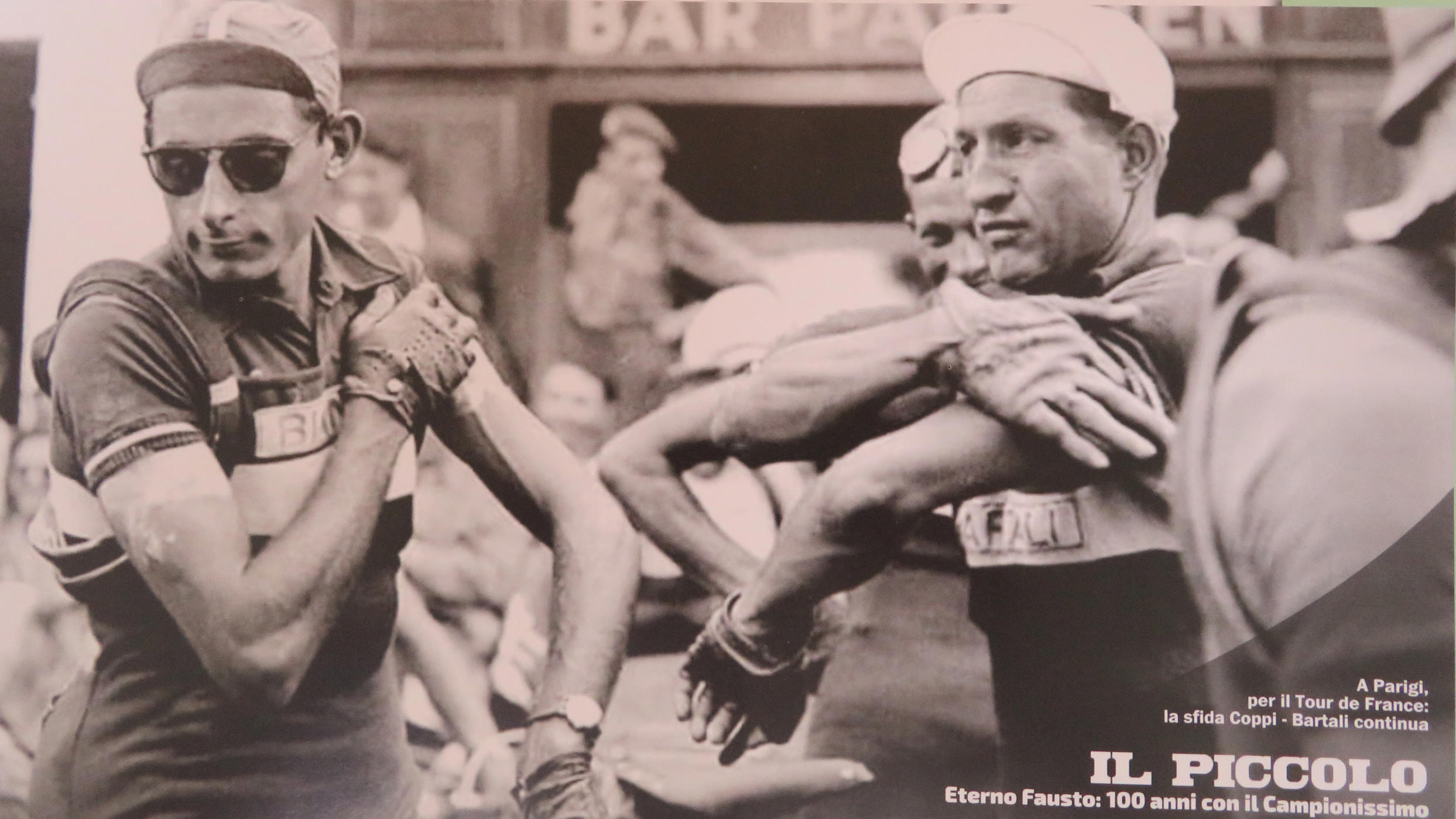 Photo Ancienne – Fausto Coppi – Paris-Roubaix 9 Avril 1950 – Tirage Original